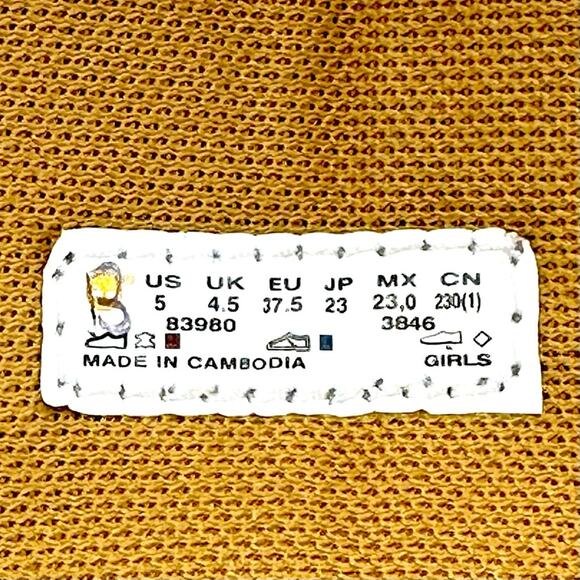 Timberland Asphalt Trail Girls Yellow Lace-Up Tall Boot Sz 5 Leather Waterproof - Picture 5 of 13